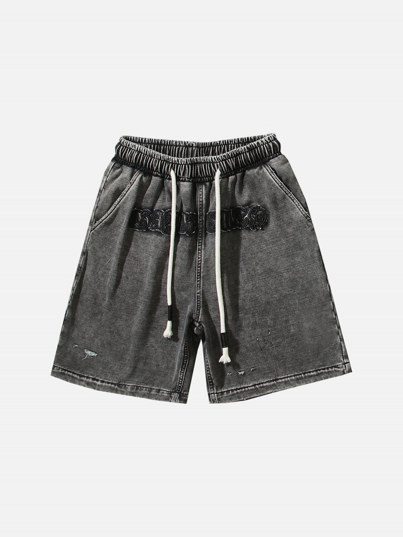 Short Aelfric Eden Drawstring Washed Bleu | RQK-41180263